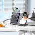 Магнитная беспроводная зарядка Hoco CQ1 Geek folding 3-in-1 magnetic wireless fast charger (for iwatch) - Черный Магнитная беспроводная зарядка Hoco CQ1 Geek folding 3-in-1 magnetic wireless fast charger (for iwatch) - Черный