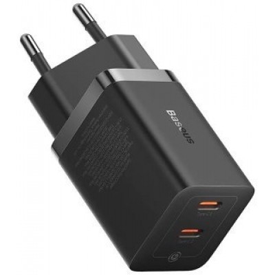 Сетевой адаптер Baseus GaN5 Pro Fast Charger C+C 40W EU (CCGP180101) - Черный Сетевой адаптер Baseus GaN5 Pro Fast Charger C+C 40W EU (CCGP180101) - Черный