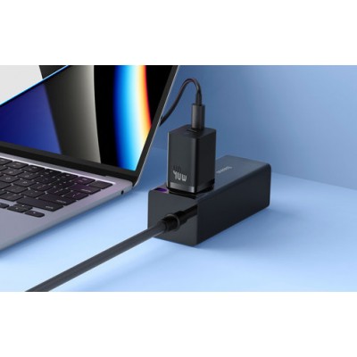 Сетевой адаптер Baseus GaN5 Pro Fast Charger C+C 40W EU (CCGP180101) - Черный Сетевой адаптер Baseus GaN5 Pro Fast Charger C+C 40W EU (CCGP180101) - Черный