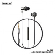 Наушники Remax Metal braided wired earphone for music & call RM-730 - Tarnish