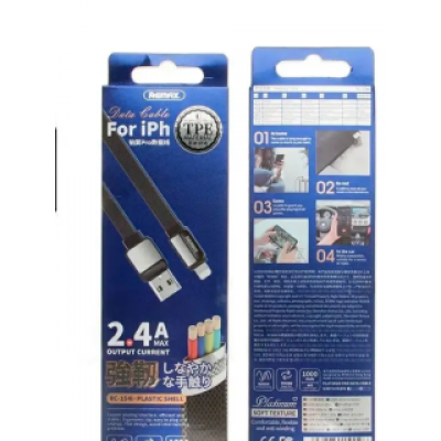 Кабель Remax Platinum pro series 2.4A Data cable RC-154i Lightining - Black Кабель Remax Platinum pro series 2.4A Data cable RC-154i Lightining - Black