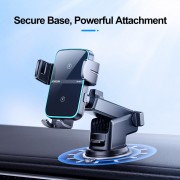 Автодержатель с беспроводной зарядкой Joyroom JR-ZS246 Dual-Coil Wireless Car Charger Holder (Dashboard) - Black