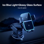 Автодержатель с беспроводной зарядкой Joyroom JR-ZS246 Dual-Coil Wireless Car Charger Holder (Dashboard) - Black