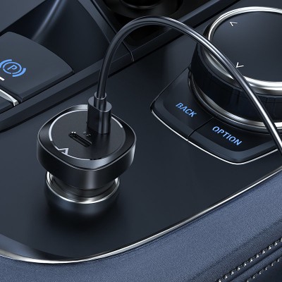 Автомобильное зарядное устройство Acefast B2 72W dual USB-C - Black Автомобильное зарядное устройство Acefast B2 72W dual USB-C - Black