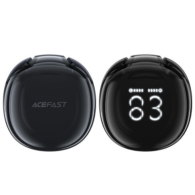 Беспроводные наушники Acefast T9 Crystal (Air) color bluetooth earbuds - Obsidian black Беспроводные наушники Acefast T9 Crystal (Air) color bluetooth earbuds - Obsidian black