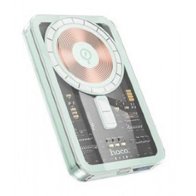 Power Bank Hoco Q14 Ice Crystal PD20W Magnetic Fast Charging (5000mAh) - Blue Power Bank Hoco Q14 Ice Crystal PD20W Magnetic Fast Charging (5000mAh) - Blue