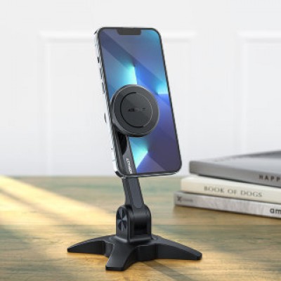 Держатель с беспроводной зарядкой Acefast E11 desktop mobile phone magnetic holder - Black Держатель с беспроводной зарядкой Acefast E11 desktop mobile phone magnetic holder - Black