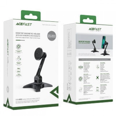 Держатель с беспроводной зарядкой Acefast E11 desktop mobile phone magnetic holder - Black Держатель с беспроводной зарядкой Acefast E11 desktop mobile phone magnetic holder - Black