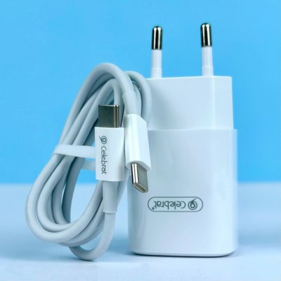 Сетевой адаптер Celebrat C-S5 EU PD 30W Charger - White Сетевой адаптер Celebrat C-S5 EU PD 30W Charger - White