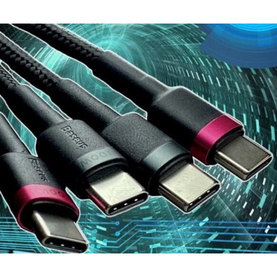 Кабель BASEUS Cafule Charging Cable USB-C to USB-C 100W 2m 2pcs - Red Black+Grey Black (P10318306003-01) Кабель BASEUS Cafule Charging Cable USB-C to USB-C 100W 2m 2pcs - Red Black+Grey Black (P10318306003-01)