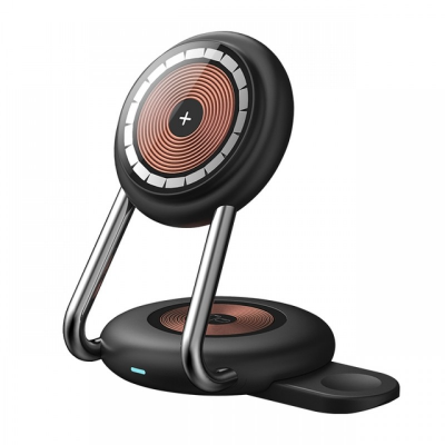 Беспроводная зарядка No Name YN-21 Protable Wireless Charger 3in1 - Black Беспроводная зарядка No Name YN-21 Protable Wireless Charger 3in1 - Black