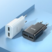 Зарядка hoco C88A Star round dual port charger set (Micro) (EU) - Белый