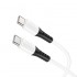 Кабель Hoco X82 Type-C to Type-C 60W silicone charging data cable - White Кабель Hoco X82 Type-C to Type-C 60W silicone charging data cable - White