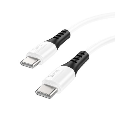 Кабель Hoco X82 Type-C to Type-C 60W silicone charging data cable - White Кабель Hoco X82 Type-C to Type-C 60W silicone charging data cable - White