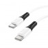 Кабель Hoco X82 Type-C to Type-C 60W silicone charging data cable - White Кабель Hoco X82 Type-C to Type-C 60W silicone charging data cable - White