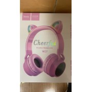 Наушники hoco W27 Cat ear wireless headphones - Pink