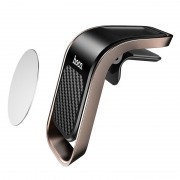 Автомобильный держатель hoco CA74 Universe air outlet magnetic car holder - Black/Metal Gray