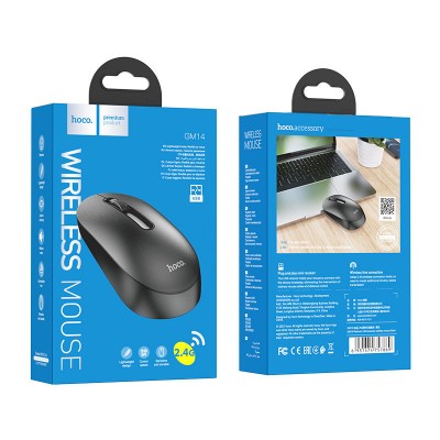 Мышка hoco GM14 Platinum 2.4G business wireless mouse - Black Мышка hoco GM14 Platinum 2.4G business wireless mouse - Black
