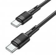 Кабель Hoco X83 Type-C to Type-C Victory 60W charging data cable - Black