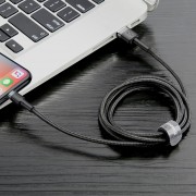 Кабель Baseus cafule Cable USB For lightning 1.5A 2M (CALKLF-CG1) - Gray+Black