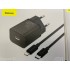 Зарядка Baseus Super Si Quick Charger 1C 20W EU Sets Black (With Baseus Simple Wisdom Data Cable Type-C to iP 1m) (TZCCSUP-B01) - Black Зарядка Baseus Super Si Quick Charger 1C 20W EU Sets Black (With Baseus Simple Wisdom Data Cable Type-C to iP 1m) (TZCCSUP-B01) - Black
