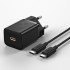 Зарядка Baseus Super Si Quick Charger 1C 25W EU Sets Black (With Mini White Cable Type-C to Type-C 3A 1m Black) (TZCCSUP-L01) Зарядка Baseus Super Si Quick Charger 1C 25W EU Sets Black (With Mini White Cable Type-C to Type-C 3A 1m Black) (TZCCSUP-L01)