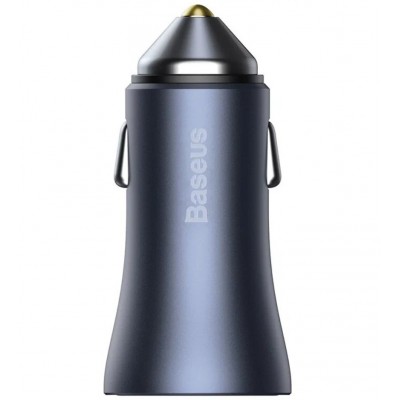Автомобильное зарядное устройство Baseus U+U 40W (TZCCJD-A0G) - Dark Gray Автомобильное зарядное устройство Baseus U+U 40W (TZCCJD-A0G) - Dark Gray