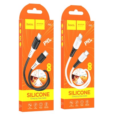 Кабель Hoco X82 iP PD Silicone charging data cable - White Кабель Hoco X82 iP PD Silicone charging data cable - White