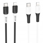 Кабель Hoco X82 iP PD Silicone charging data cable - White