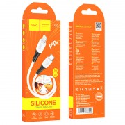 Кабель Hoco X82 iP PD Silicone charging data cable - White