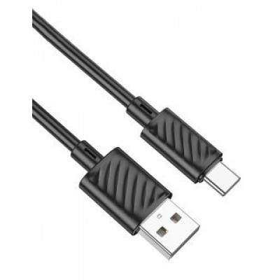 Кабель HOCO X88 gratified charging data cable for type-c (packaged) - Black Кабель HOCO X88 gratified charging data cable for type-c (packaged) - Black