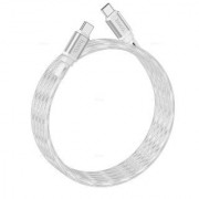 Кабель HOCO x98 crystal ice 60W silicone charging data cable type-c to type-c - Серый