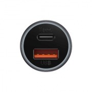 Автомобильное ЗУ Baseus Golden Contactor Max Dual Fast Charger Car Charger U+C 60W - Dark Gray (CGJM000113)