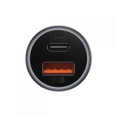 Автомобильное ЗУ Baseus Golden Contactor Max Dual Fast Charger Car Charger U+C 60W - Dark Gray (CGJM000113) Автомобильное ЗУ Baseus Golden Contactor Max Dual Fast Charger Car Charger U+C 60W - Dark Gray (CGJM000113)
