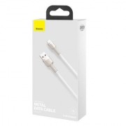 Кабель Baseus Cafule Series Metal Data Cable USB to IP 2.4A 2m - White (CALJK-B02)