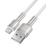 Кабель Baseus Cafule Series Metal Data Cable USB to IP 2.4A 2m - White (CALJK-B02)
