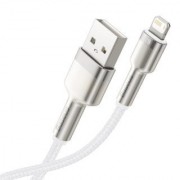Кабель Baseus Cafule Series Metal Data Cable USB to IP 2.4A 2m - White (CALJK-B02)