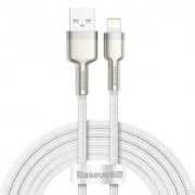 Кабель Baseus Cafule Series Metal Data Cable USB to IP 2.4A 2m - White (CALJK-B02)