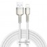 Кабель Baseus Cafule Series Metal Data Cable USB to IP 2.4A 2m - White (CALJK-B02) Кабель Baseus Cafule Series Metal Data Cable USB to IP 2.4A 2m - White (CALJK-B02)