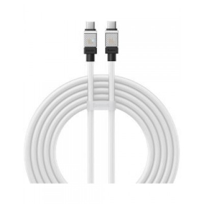 Кабель BASEUS CAKW000302 coolplay series fast charging cable type-c to type-c 100w 2m - Белый Кабель BASEUS CAKW000302 coolplay series fast charging cable type-c to type-c 100w 2m - Белый