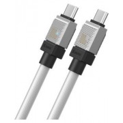 Кабель BASEUS CAKW000302 coolplay series fast charging cable type-c to type-c 100w 2m - Белый