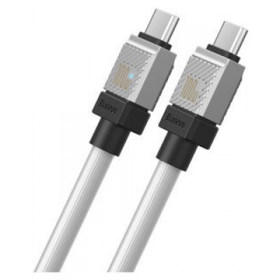 Кабель BASEUS CAKW000302 coolplay series fast charging cable type-c to type-c 100w 2m - Белый Кабель BASEUS CAKW000302 coolplay series fast charging cable type-c to type-c 100w 2m - Белый