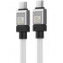 Кабель BASEUS CAKW000302 coolplay series fast charging cable type-c to type-c 100w 2m - Белый Кабель BASEUS CAKW000302 coolplay series fast charging cable type-c to type-c 100w 2m - Белый