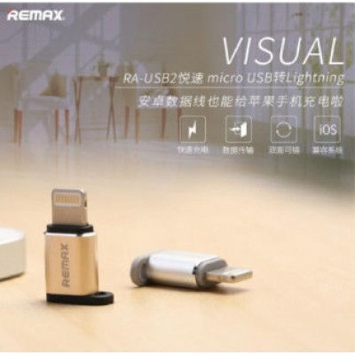 Адаптер Remax lightning to micro RA-USB2 adapter Адаптер Remax lightning to micro RA-USB2 adapter