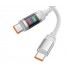 Кабель Hoco U126 lantern 100w charging data cable Type-c to Type-c - Серый Кабель Hoco U126 lantern 100w charging data cable Type-c to Type-c - Серый