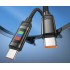 Кабель Hoco U126 lantern 100w charging data cable Type-c to Type-c - Серый Кабель Hoco U126 lantern 100w charging data cable Type-c to Type-c - Серый
