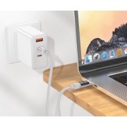 Кабель Hoco U126 lantern 100w charging data cable Type-c to Type-c - Серый