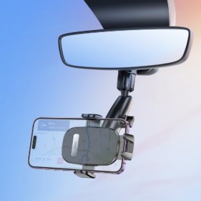 Автодержатель HOCO H17 waves rearview mirror car holder - Black Автодержатель HOCO H17 waves rearview mirror car holder - Black