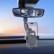 Автодержатель HOCO H17 waves rearview mirror car holder - Black