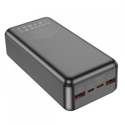 Power Bank HOCO J108B Universe 22.5W fully compatible (30000mAh) - Black Power Bank HOCO J108B Universe 22.5W fully compatible (30000mAh) - Black
